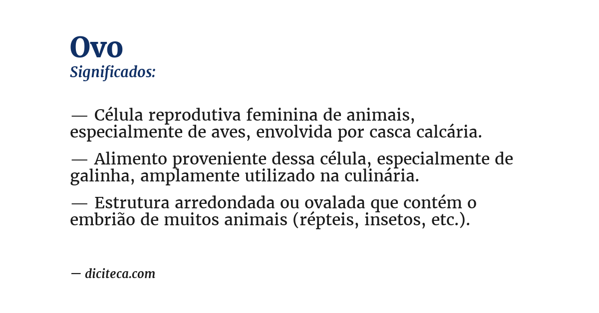 Significado de ovo
