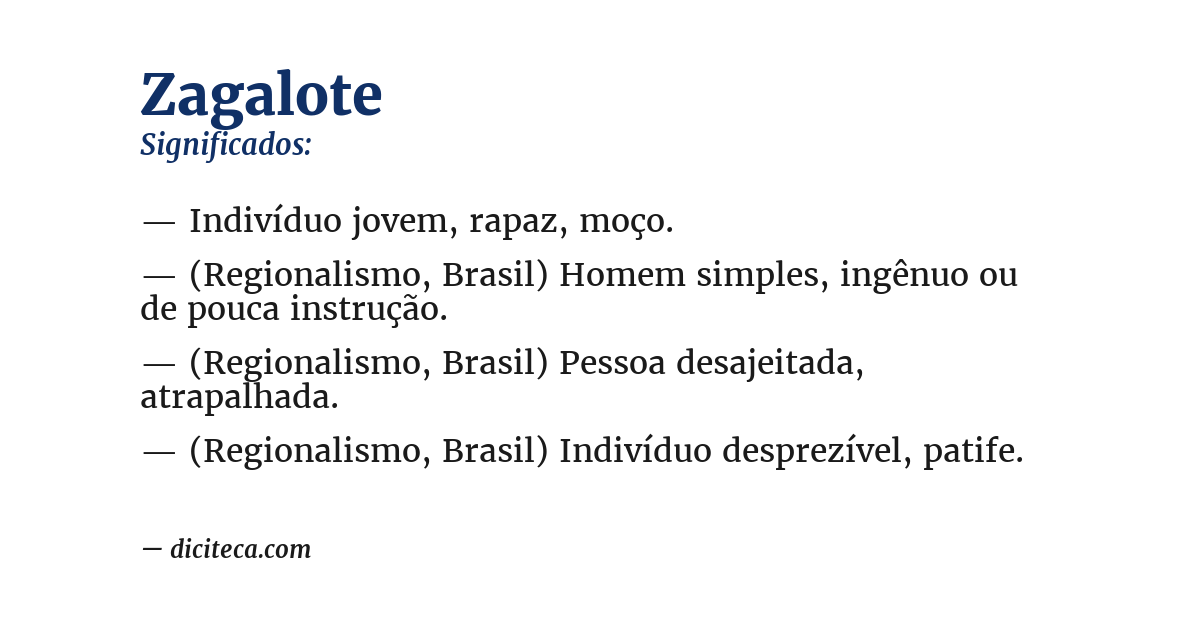 Significado de zagalote