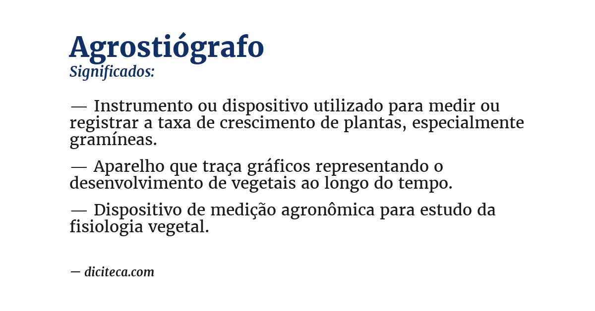 Significado de agrostiógrafo