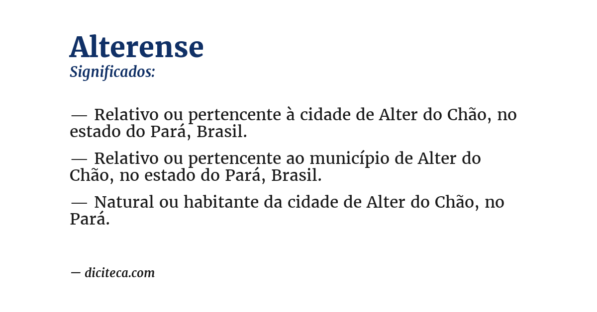 Significado de alterense