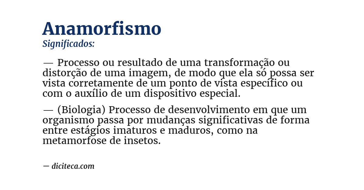 Significado de anamorfismo