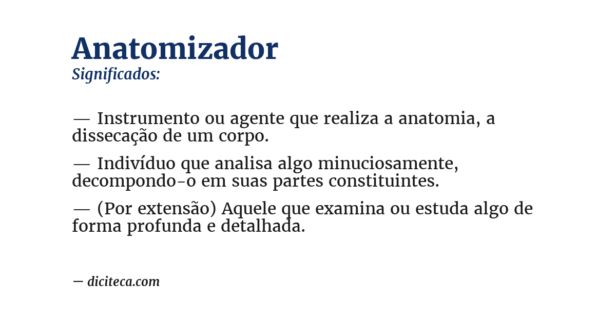 Significado de anatomizador