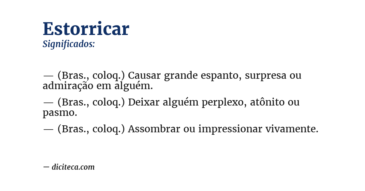 Significado de estorricar