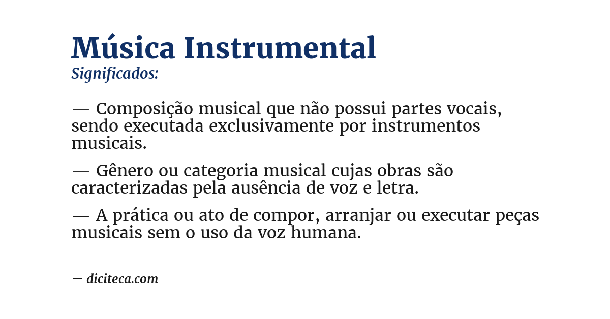 Significado de música instrumental