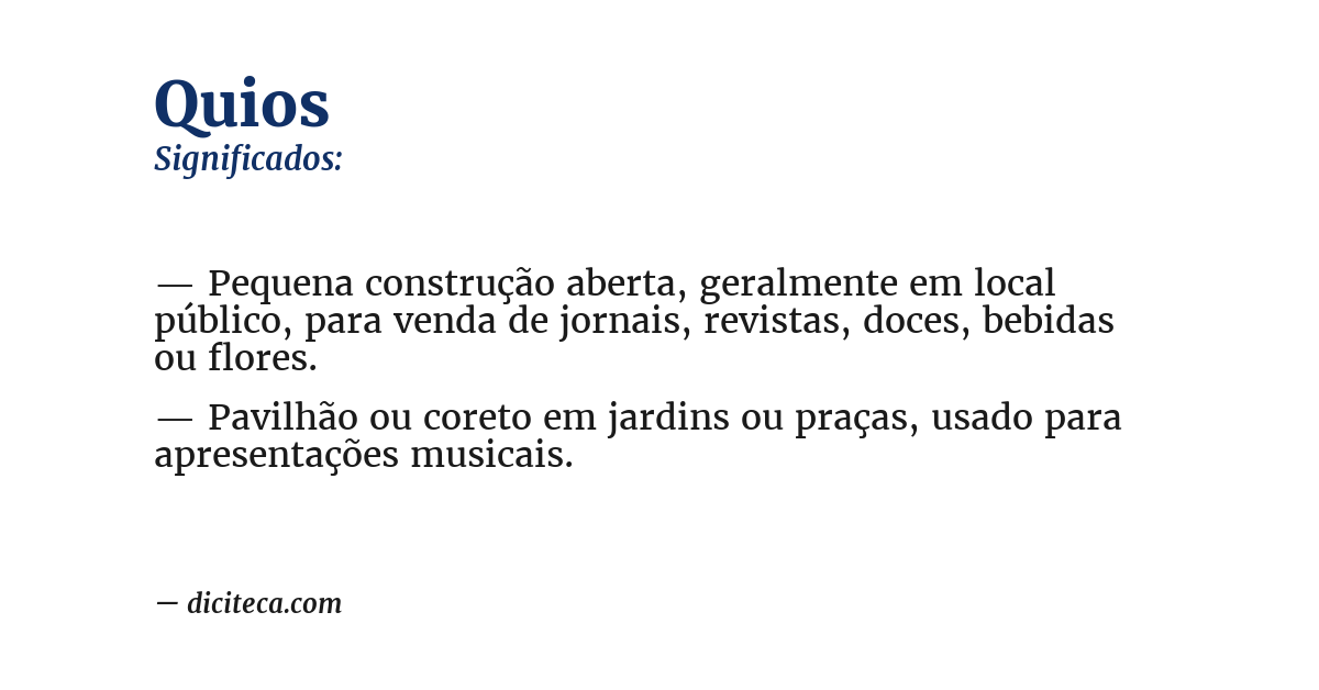 Significado de quios