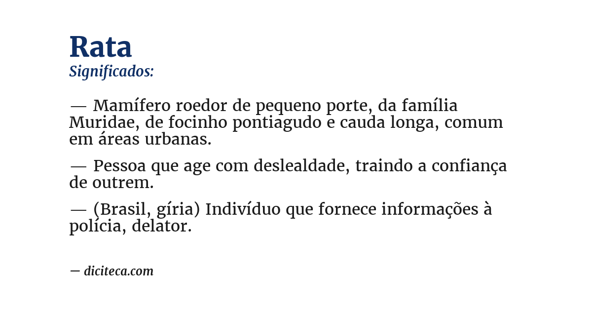 Significado de rata