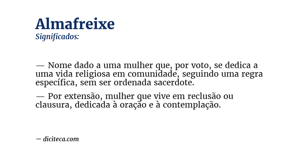 Significado de almafreixe