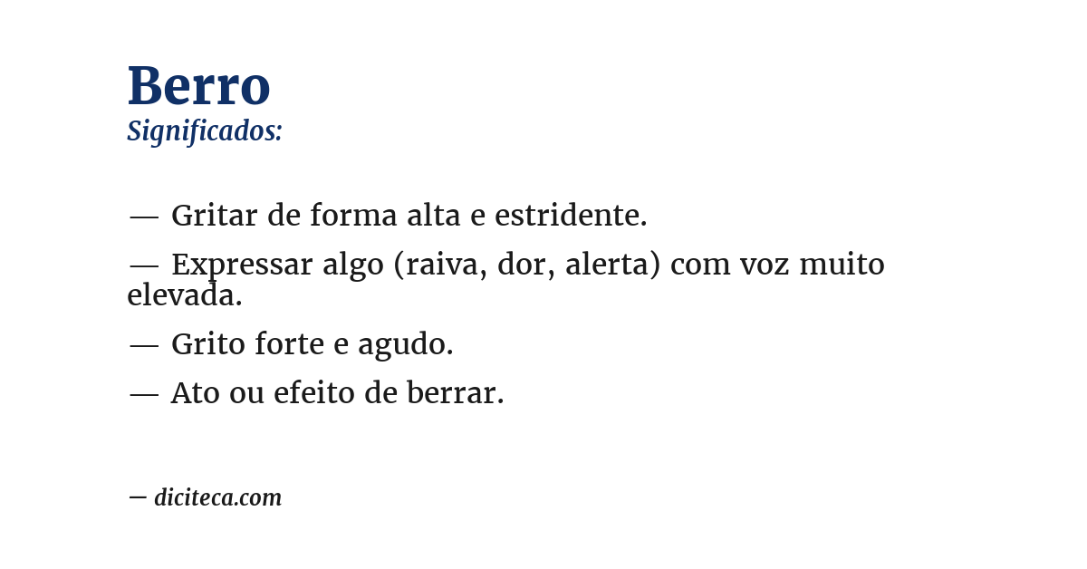 Significado de berro