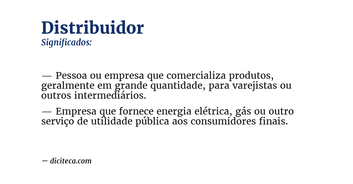 Significado de distribuidor