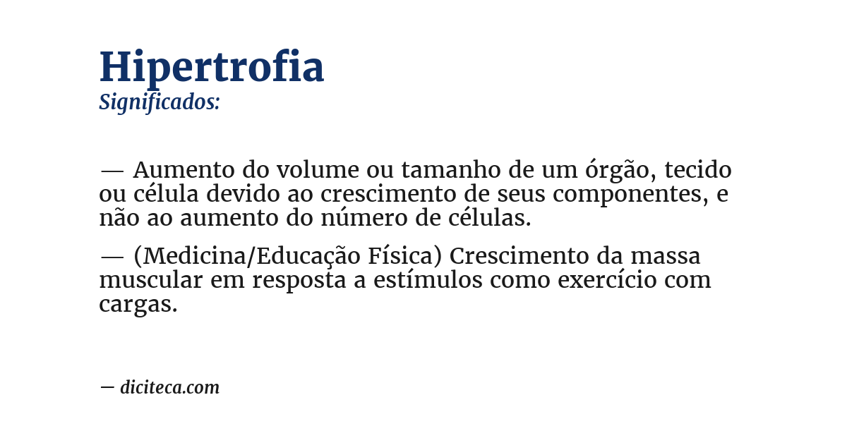 Significado de hipertrofia