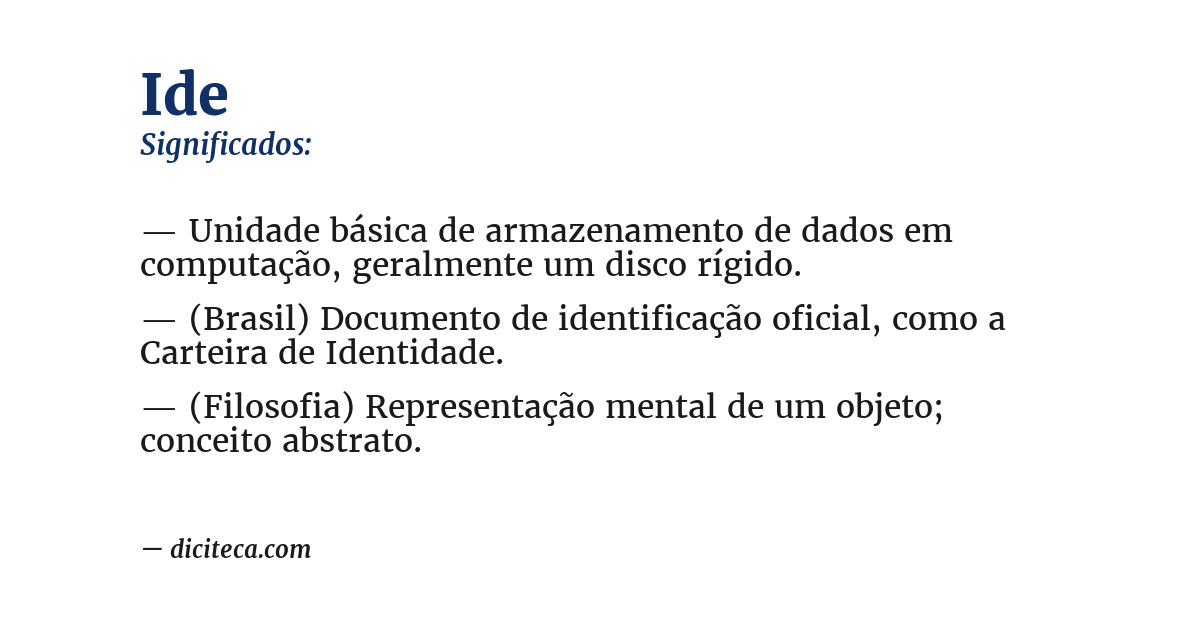 Significado de ide