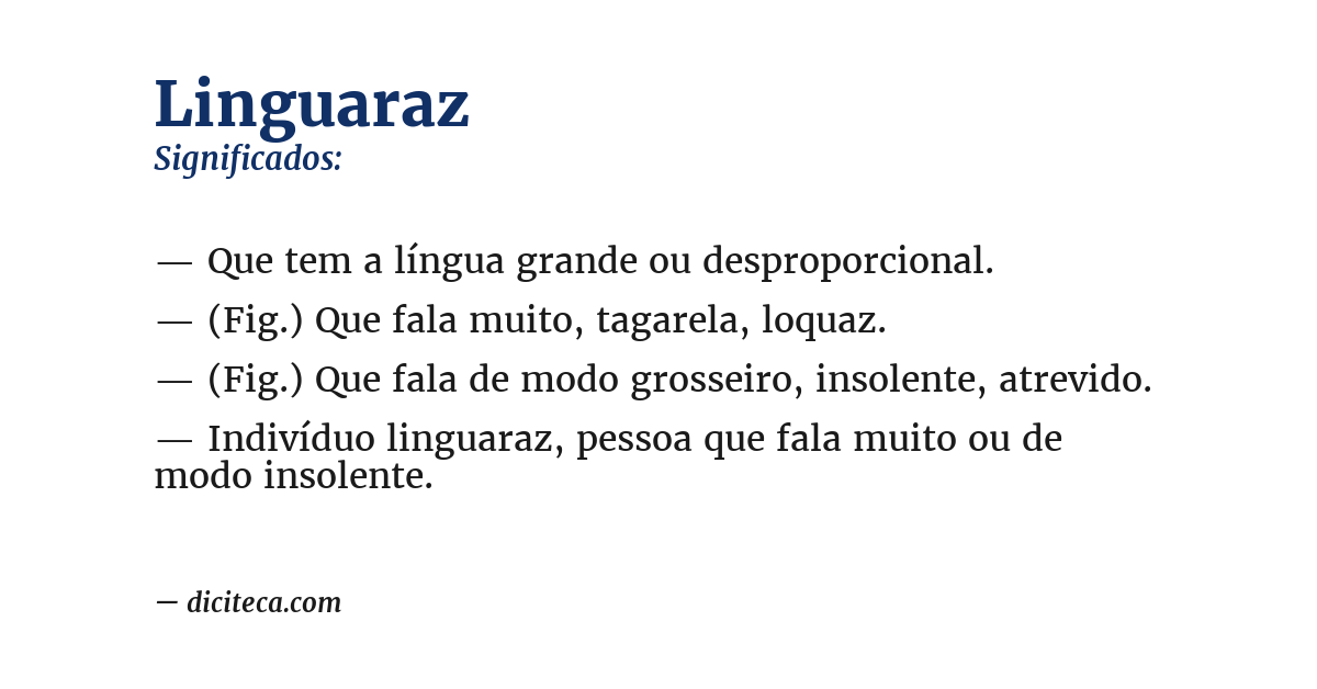 Significado de linguaraz