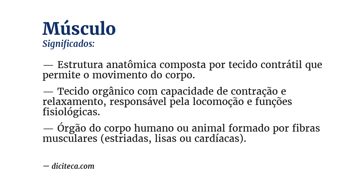 Significado de músculo
