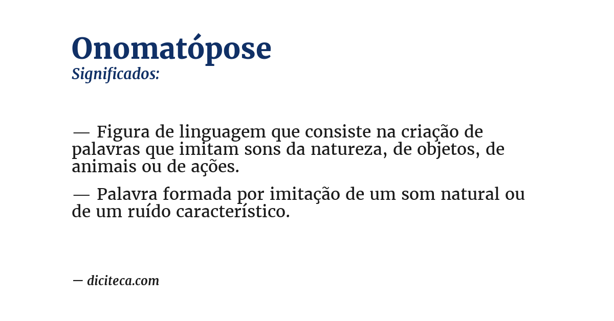 Significado de onomatópose