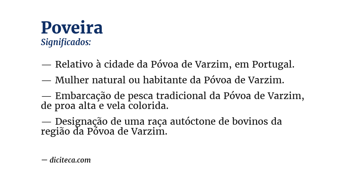 Significado de poveira