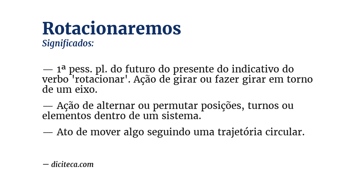 Significado de rotacionaremos