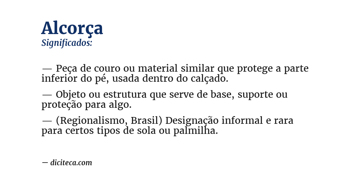 Significado de alcorça