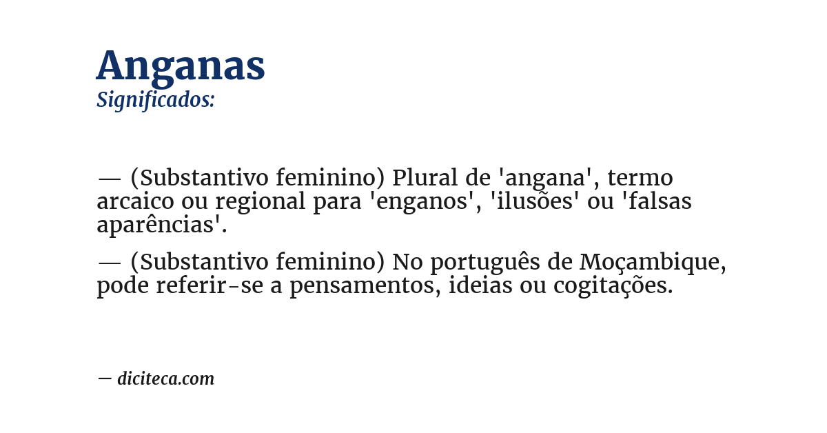Significado de anganas