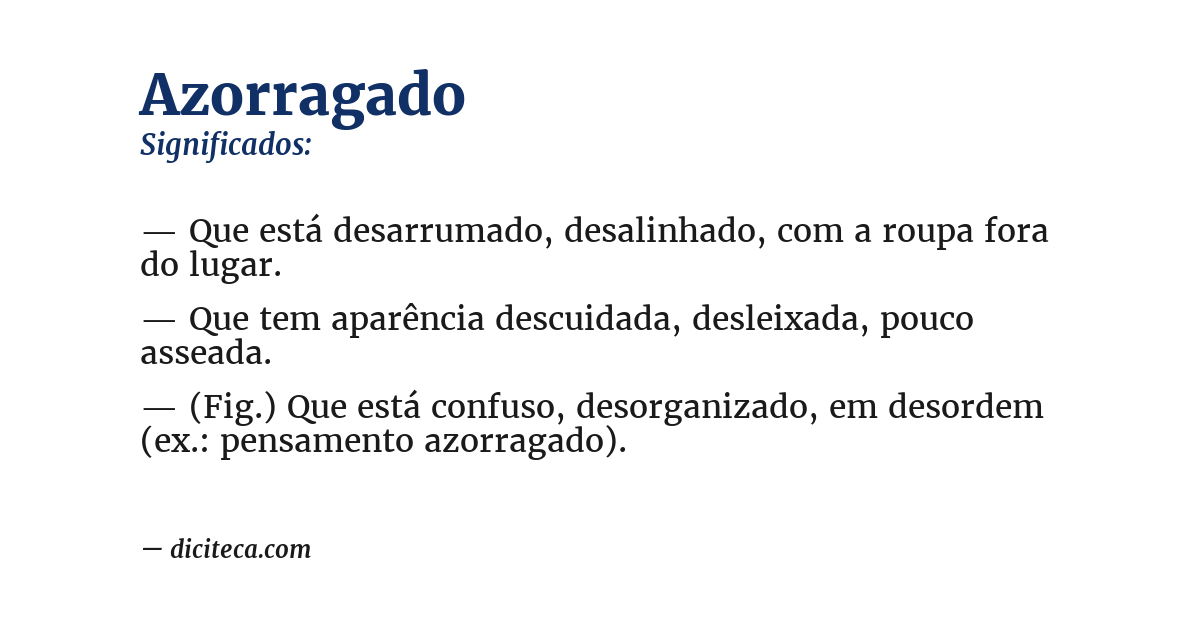 Significado de azorragado