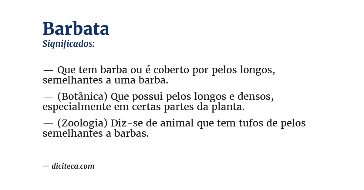 Significado de barbata