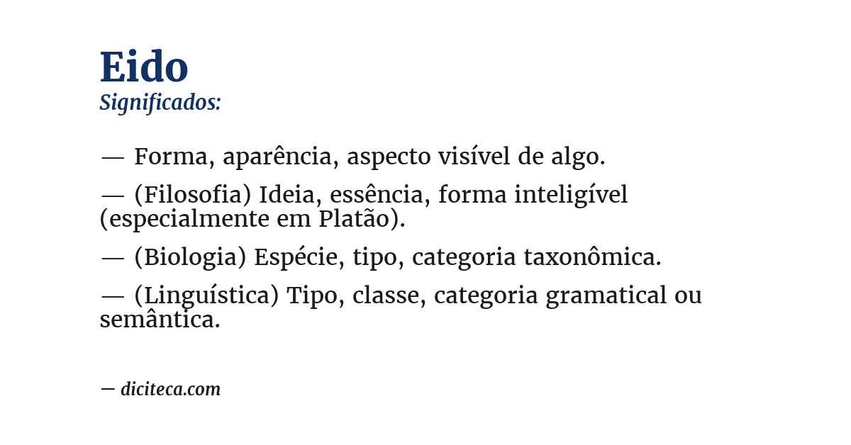 Significado de eido