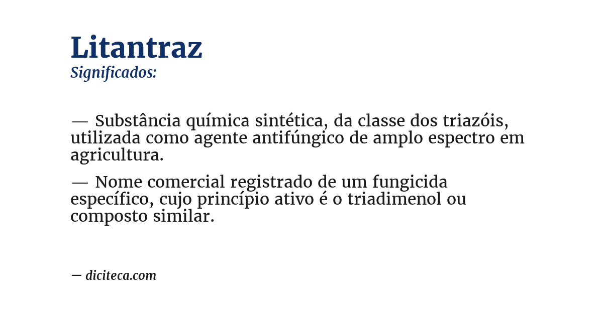 Significado de litantraz