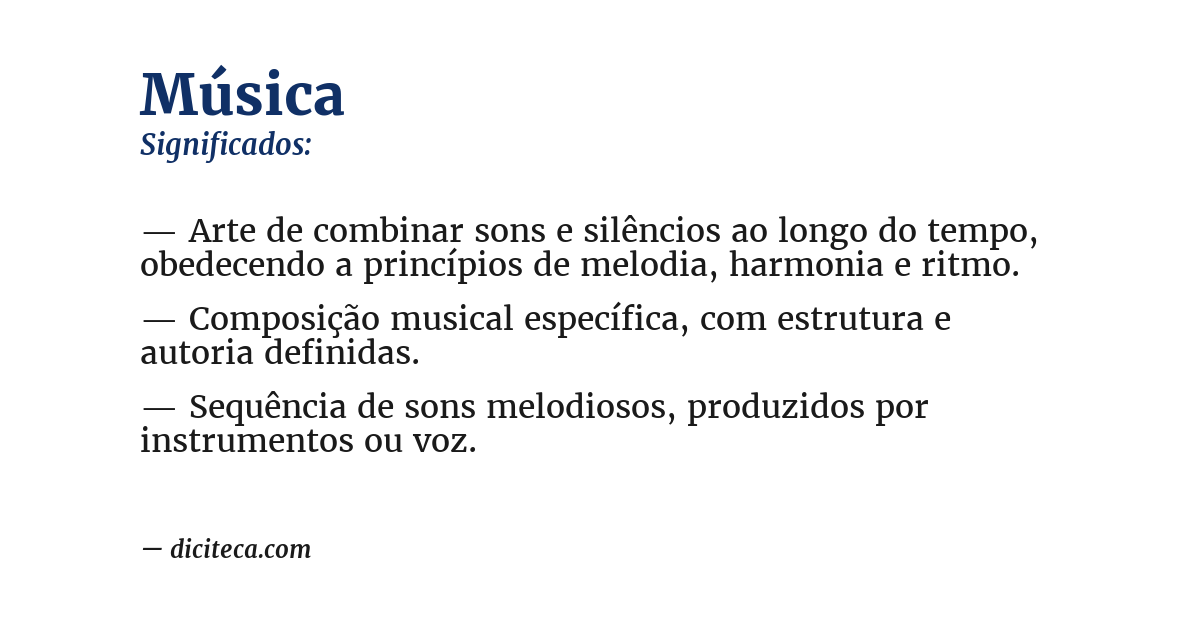Significado de música