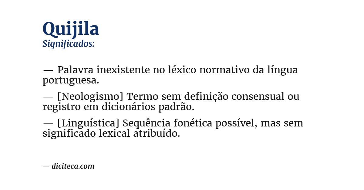 Significado de quijila
