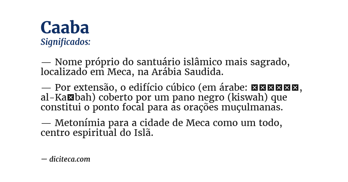 Significado de caaba