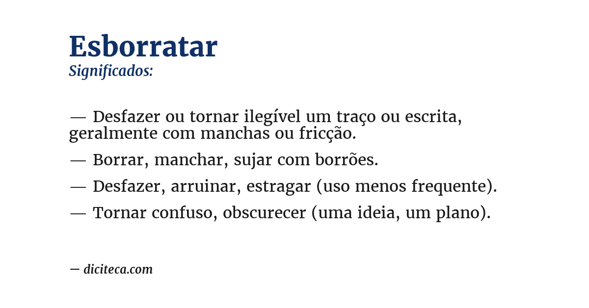 Significado de esborratar