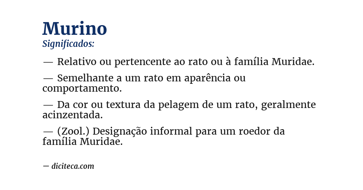 Significado de murino