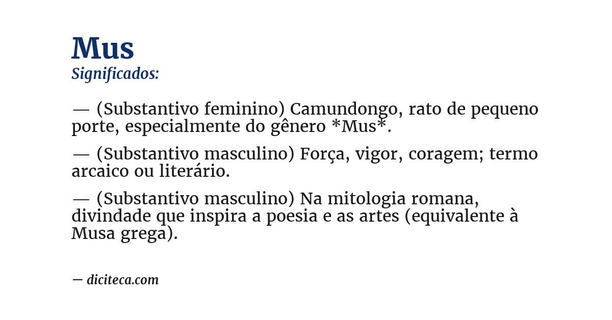 Significado de mus