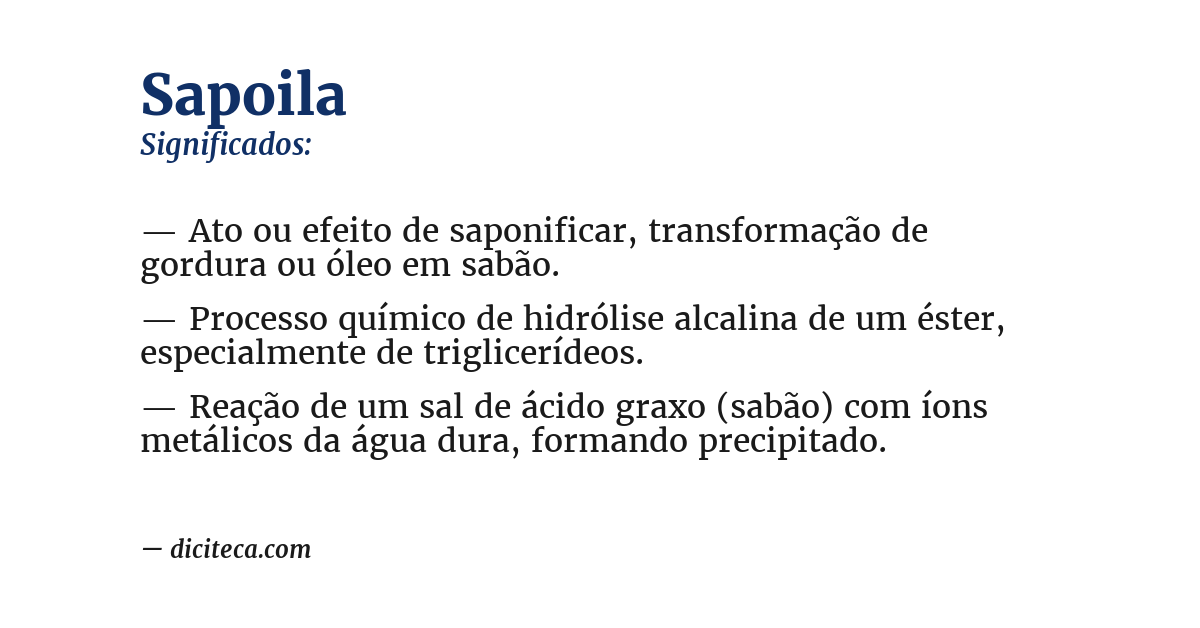 Significado de sapoila