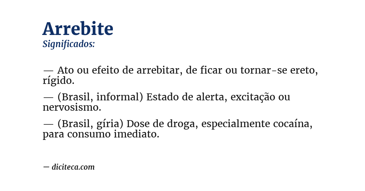 Significado de arrebite
