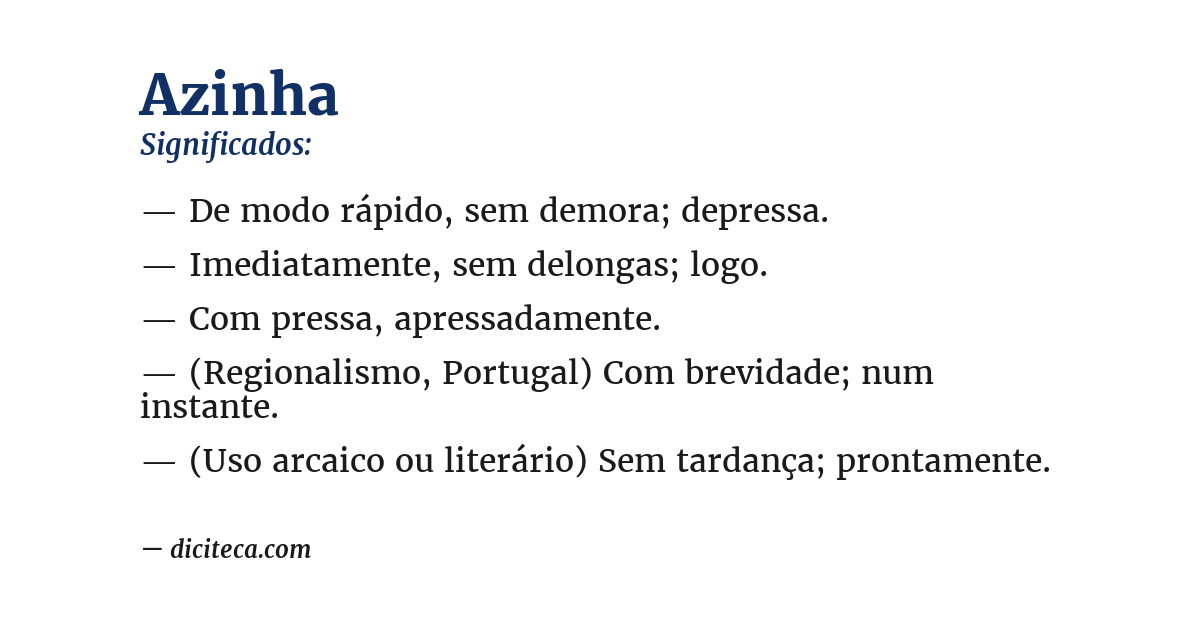 Significado de azinha