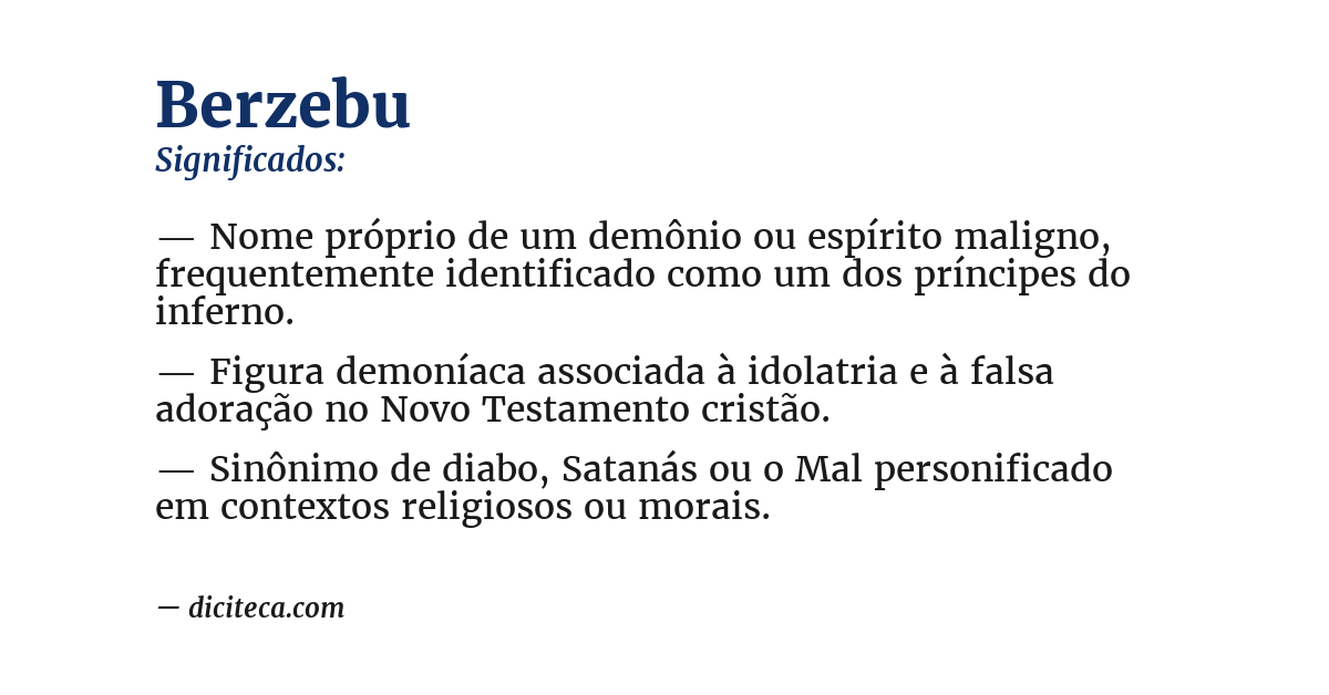 Significado de berzebu