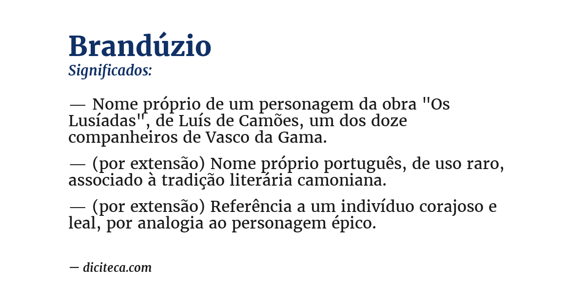 Significado de brandúzio