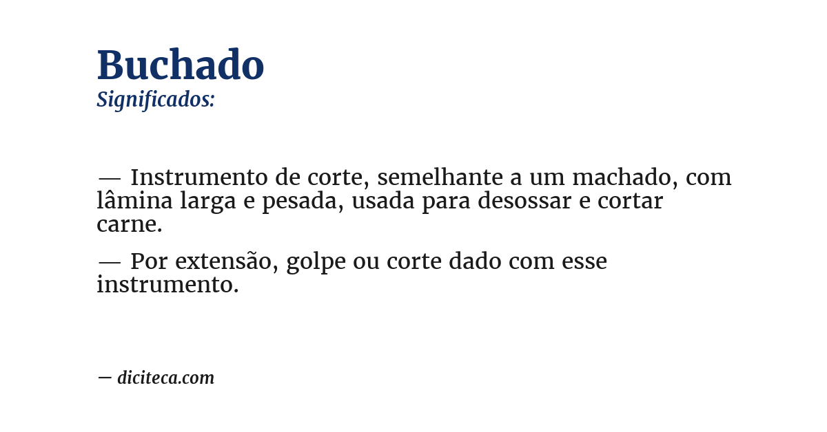 Significado de buchado