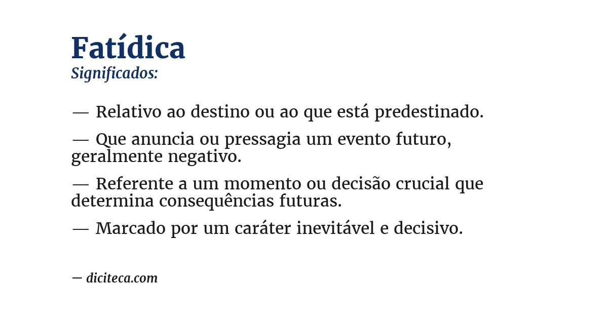 Significado de fatídica