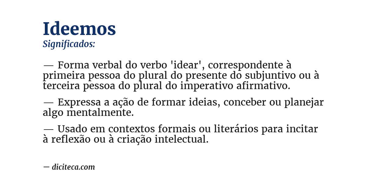 Significado de ideemos