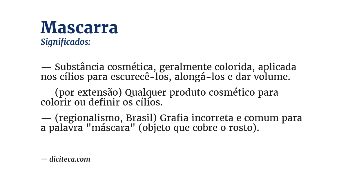 Significado de mascarra