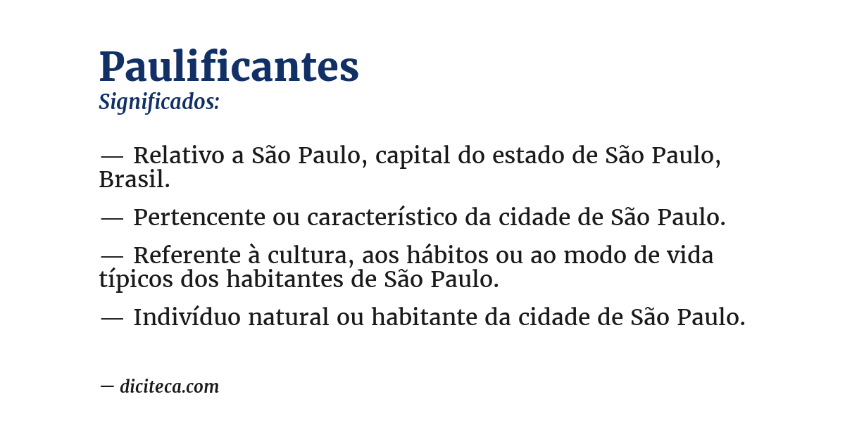 Significado de paulificantes