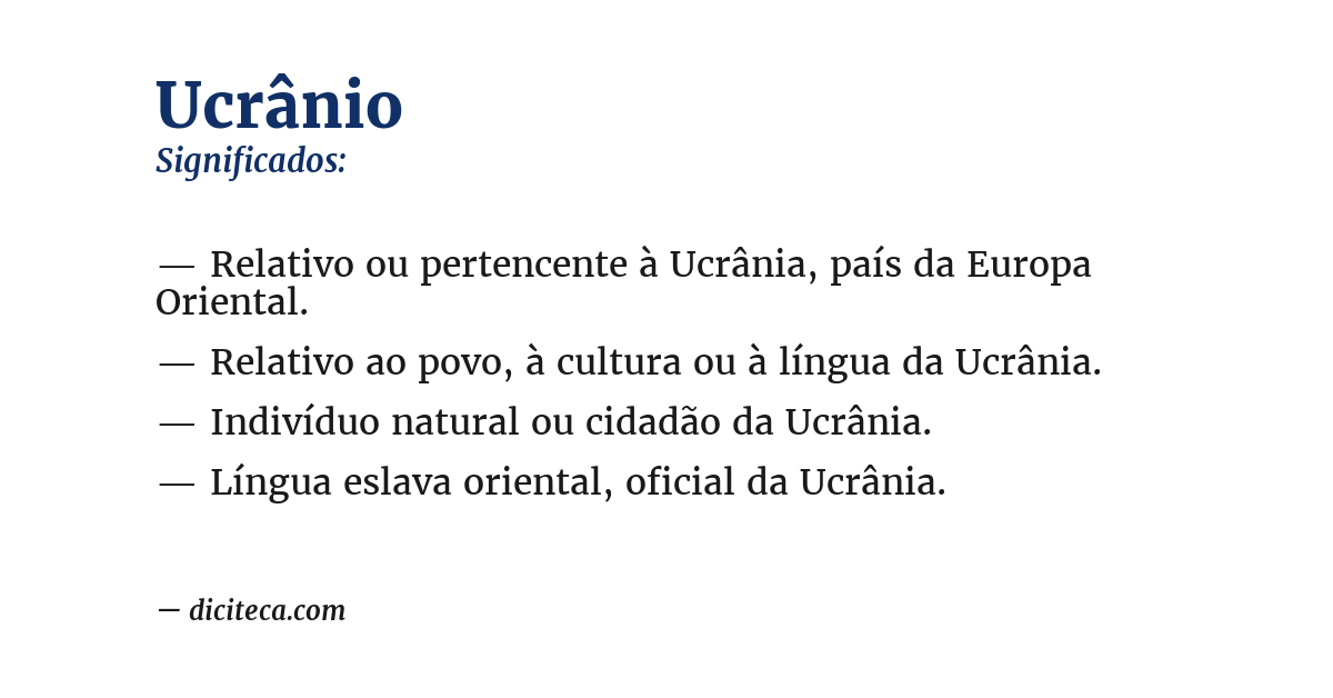 Significado de ucrânio