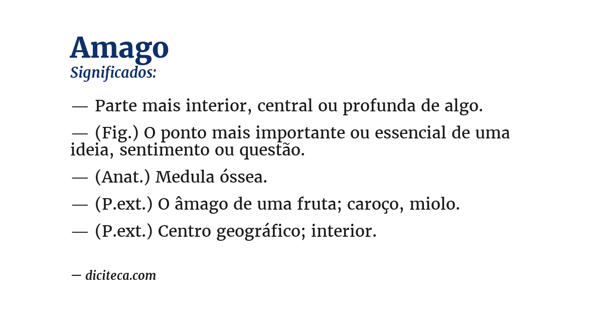 Significado de amago