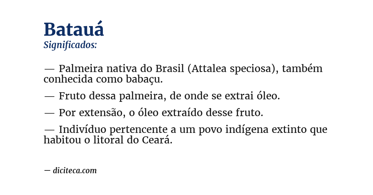 Significado de batauá