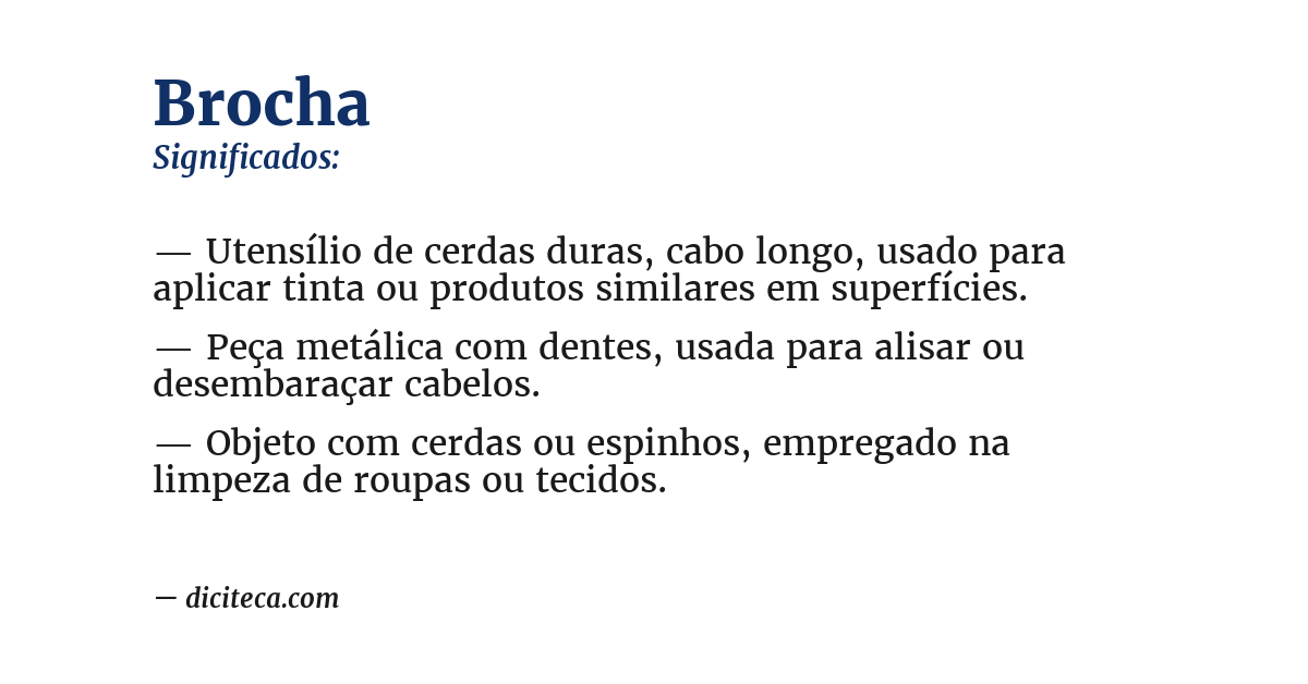 Significado de brocha