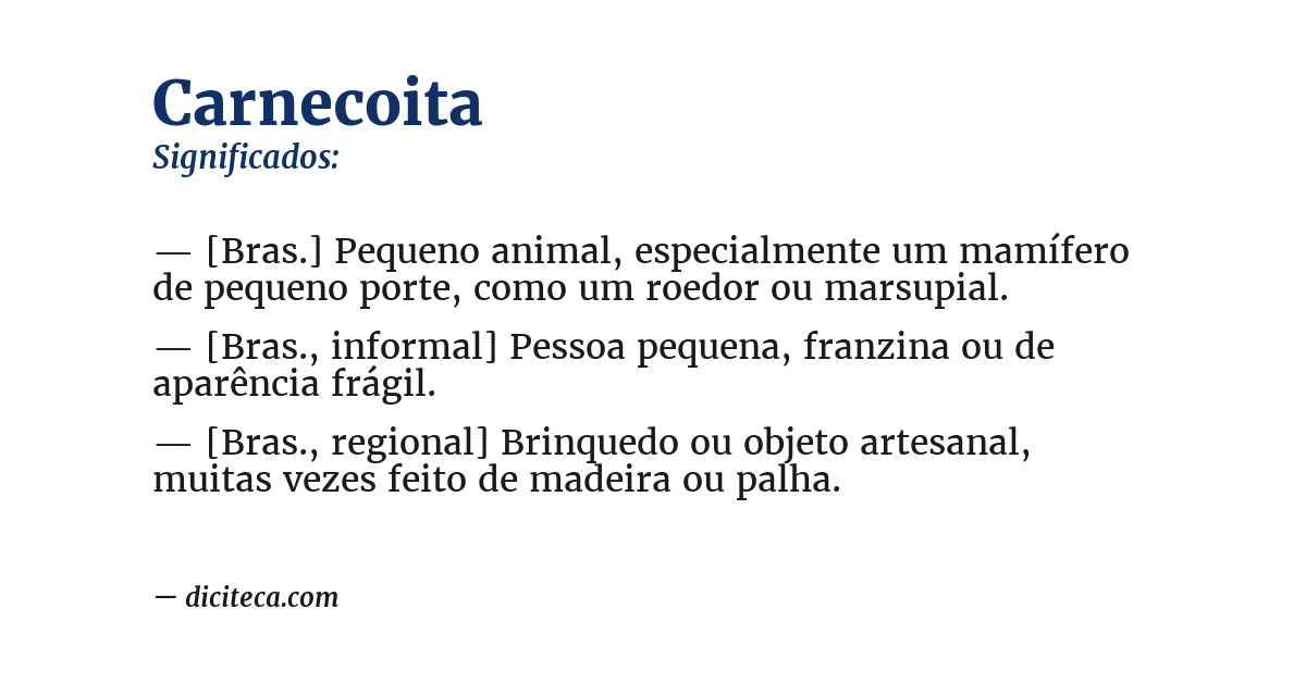 Significado de carnecoita