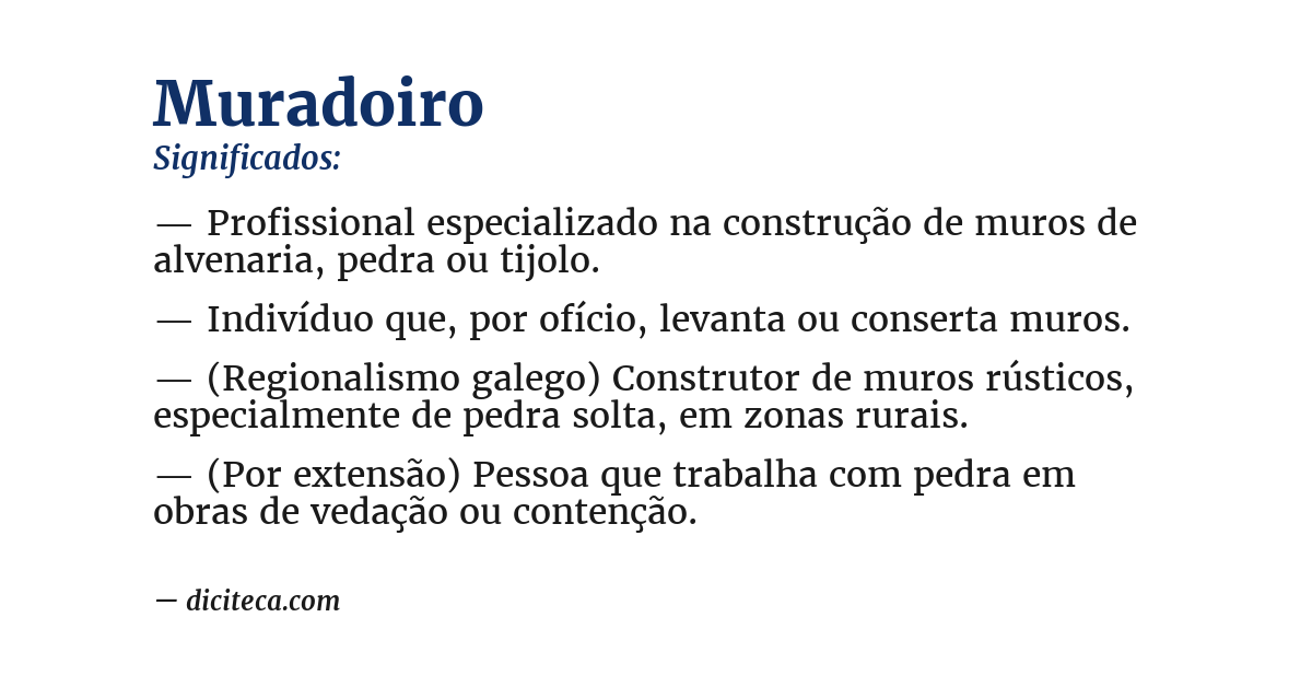 Significado de muradoiro