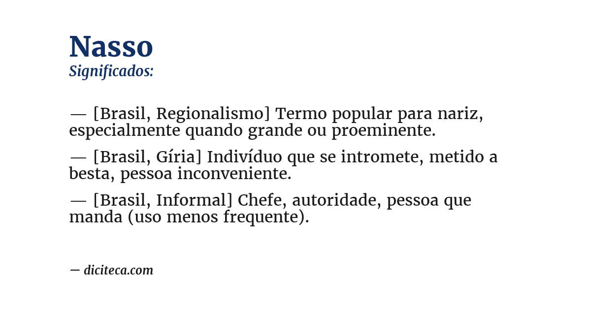 Significado de nasso