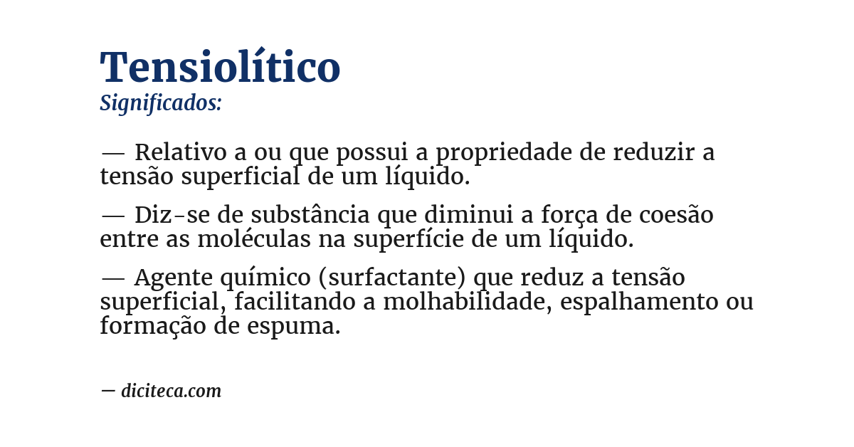Significado de tensiolítico